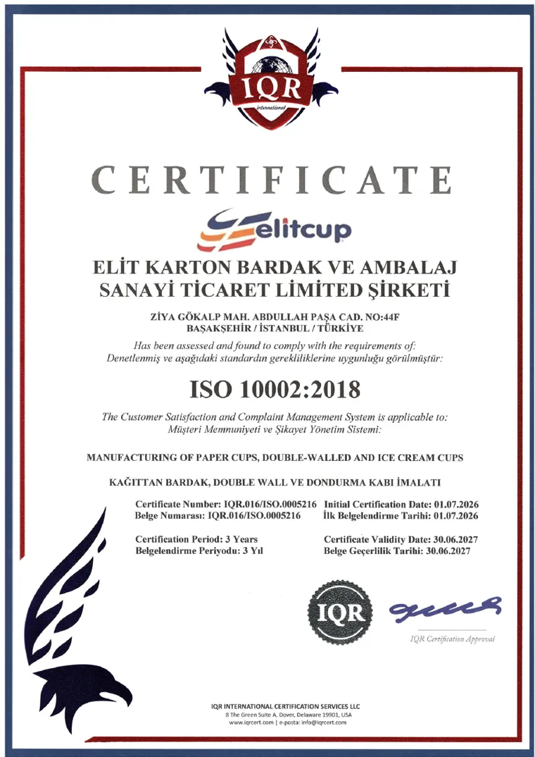 ISO 10002:2018 — Customer Satisfaction and Complaints Management