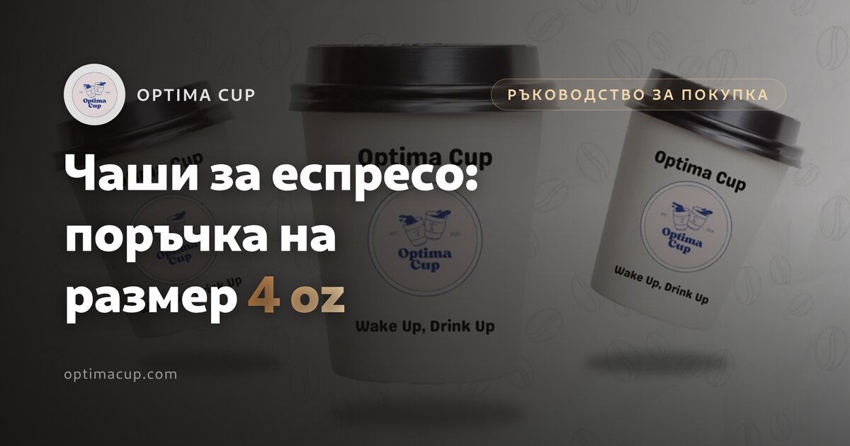 Чаши за еспресо: как да поръчате размер 4 oz