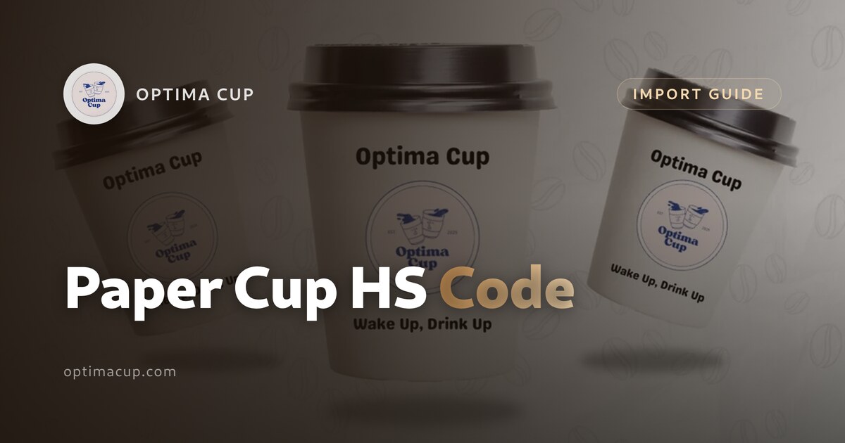 Paper Cup HS Code: What Importers Declare — cartons ready for export