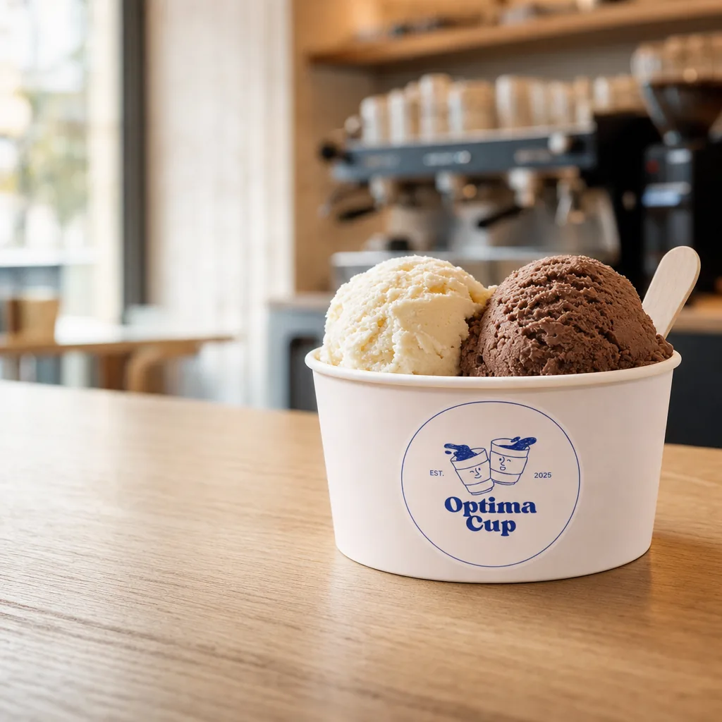 Tarrina de papel para helado 200 cc