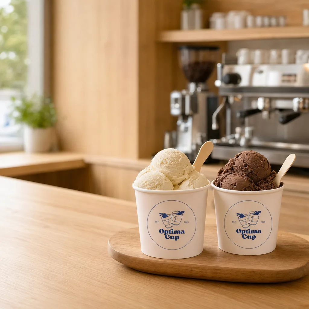 Tarrina de papel para helado 100 cc