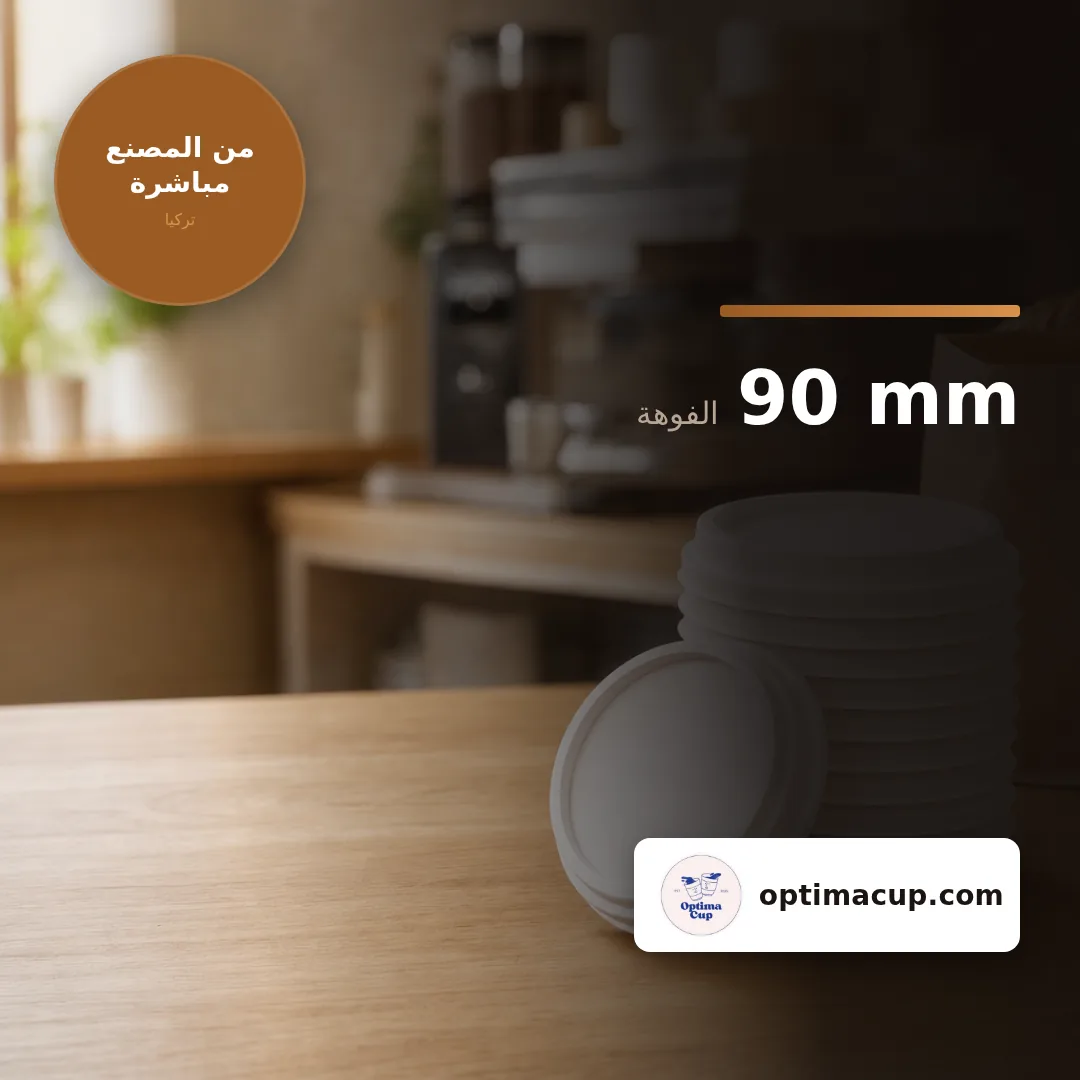 غطاء كوب ورقي 90 مم, المقاسات وعدد الكرتونة — أغطية أكواب بالجملة من المصنع