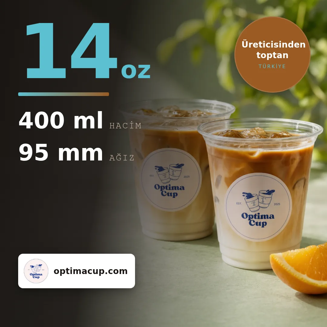 PET bardak 400 ml (14 oz), ölçü ve koli bilgisi — PET bardak tedarik ürünü, toptan
