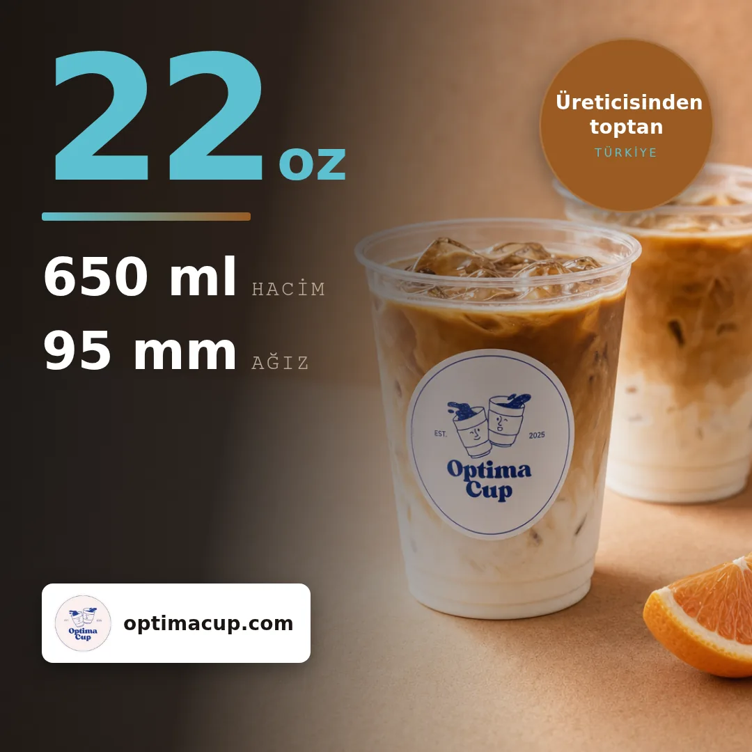 PET bardak 650 ml (22 oz), ölçü ve koli bilgisi — PET bardak tedarik ürünü, toptan
