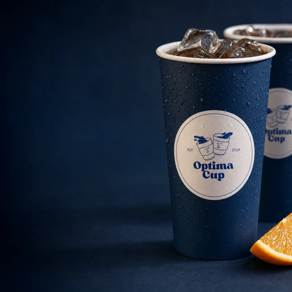 Pahar de carton pentru băuturi reci 350 ml (12 oz)