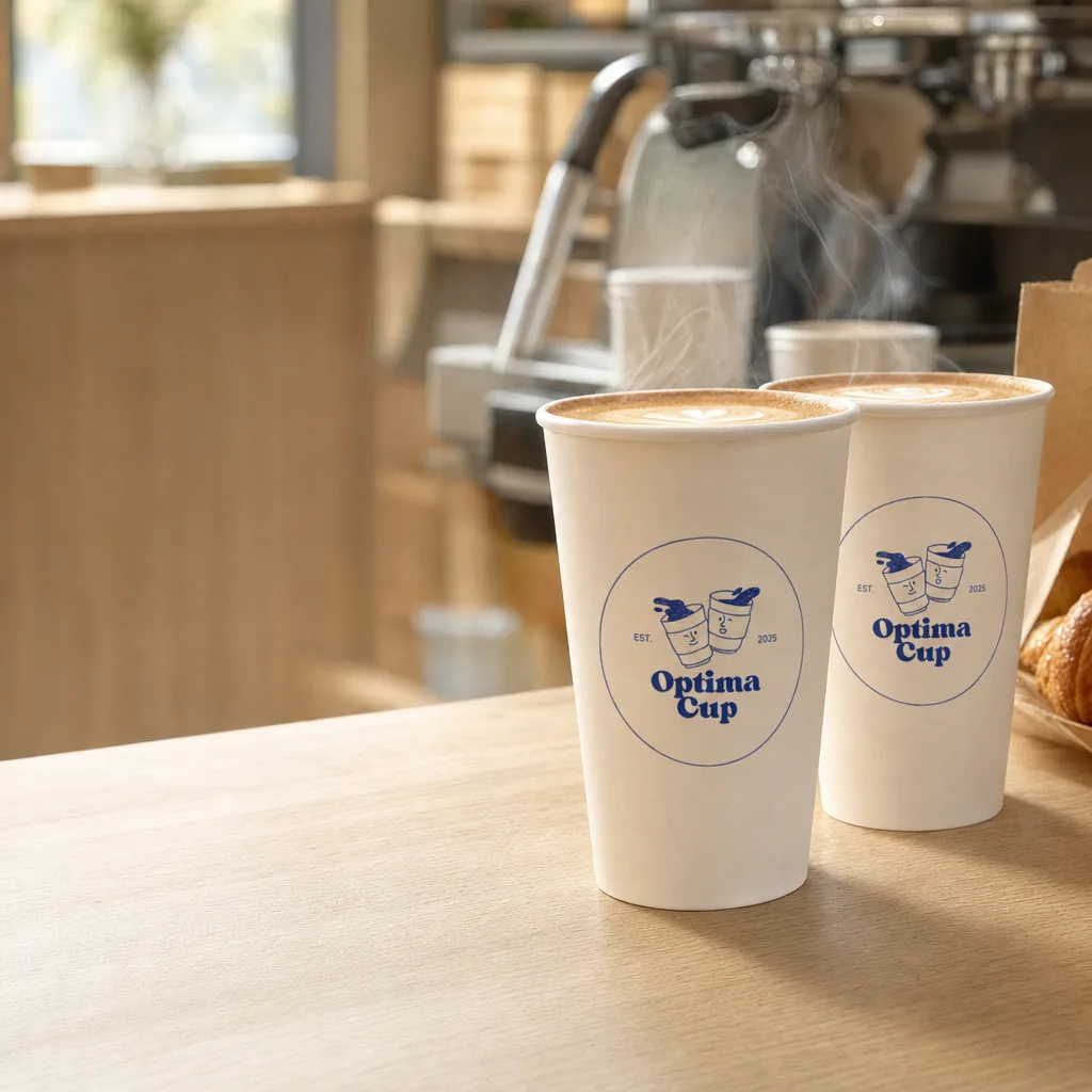 Double-wall paper cup 500 ml (16 oz) — wholesale from the paper cup manufacturer in Turkey, 260 pcs per case