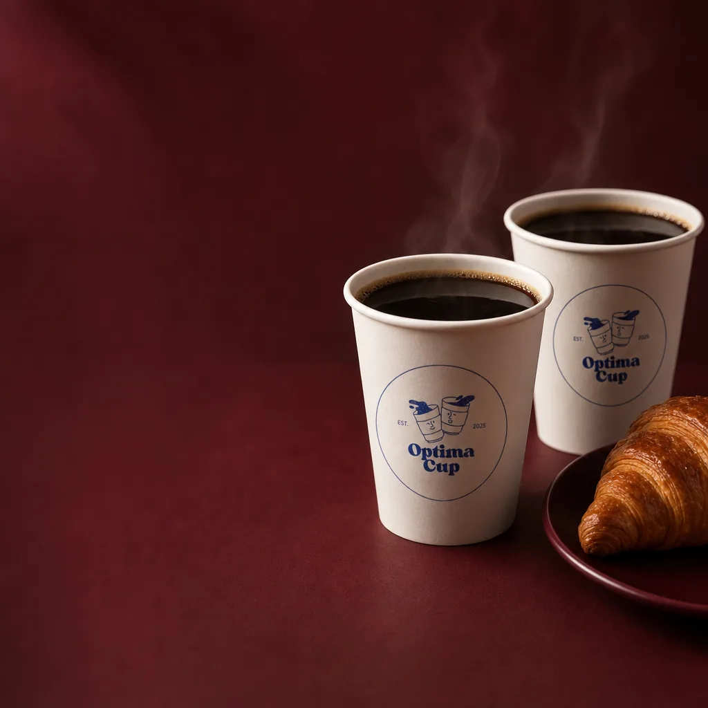 Single-wall paper cup 400 ml (14 oz), with printed logo — wholesale from the paper cup manufacturer in Turkey, 1,000 pcs per case