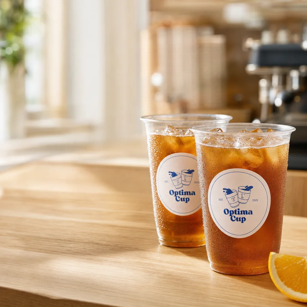 Dome lid PET cold cup 400 ml