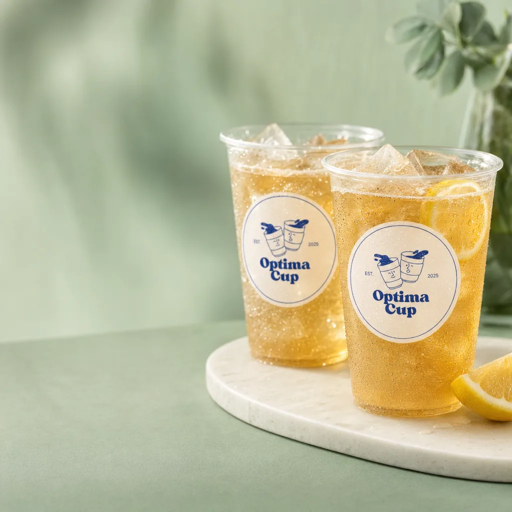 Dome lid PET cold cup 470 ml