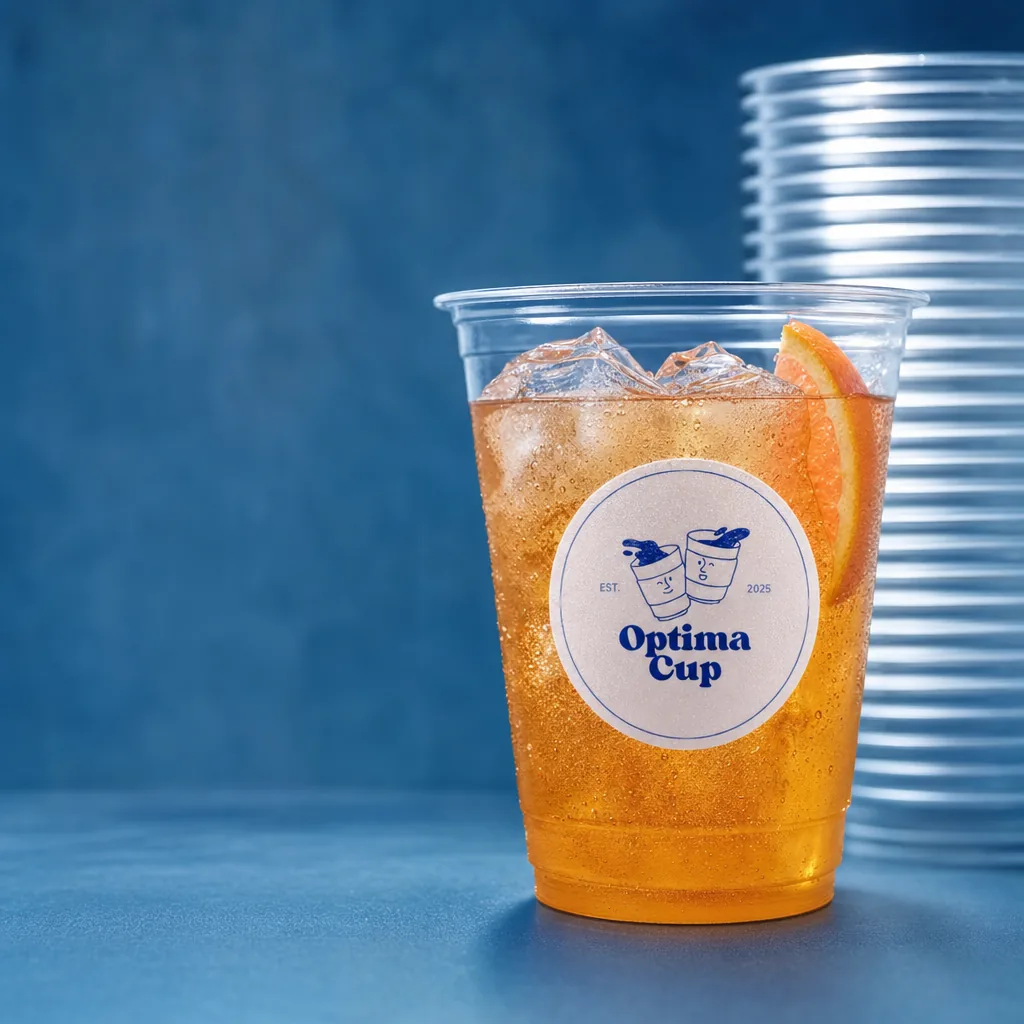 Dome lid PET cold cup 700 ml