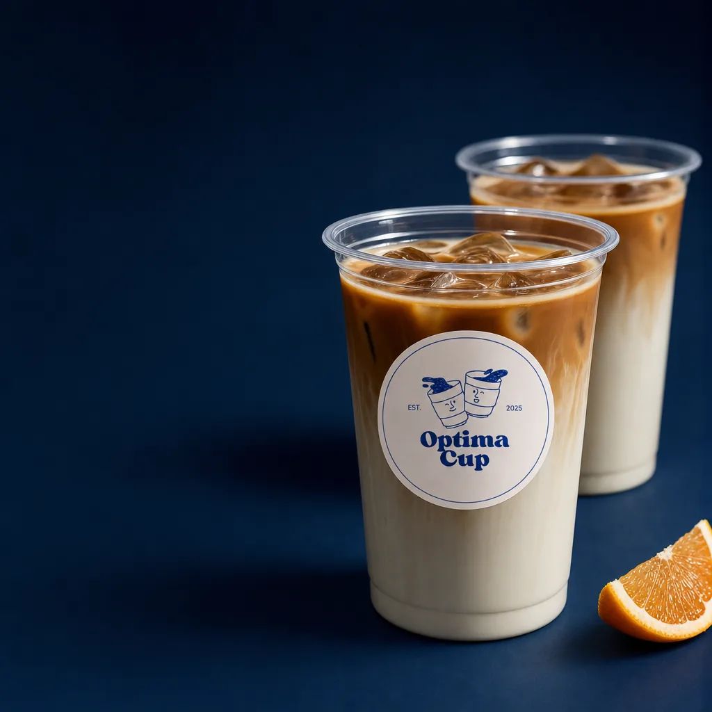 PET cup 300 ml (10 oz), with printed logo — wholesale PET cups, supplied item shipped from Turkey