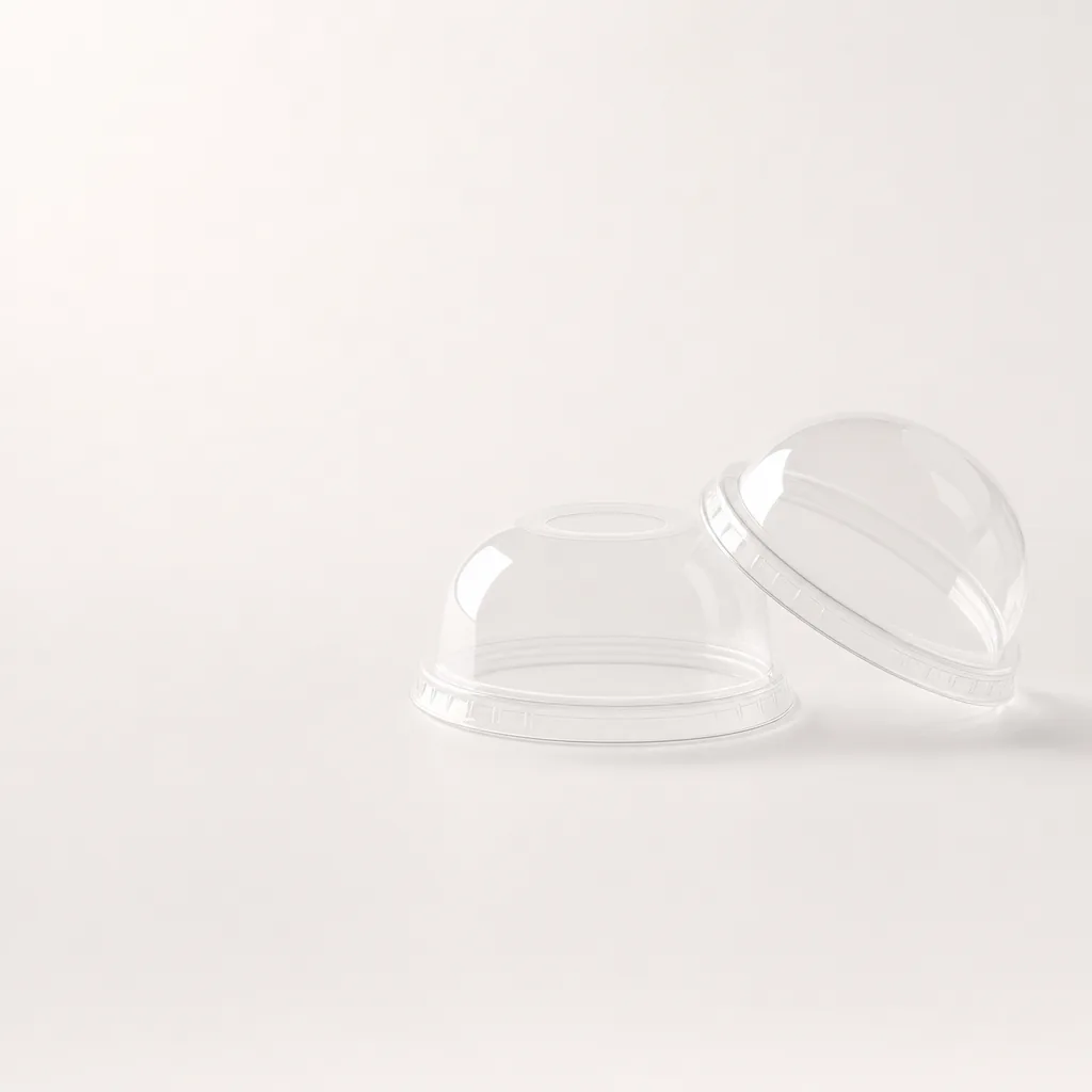 PET dome lid 95 mm — no hole